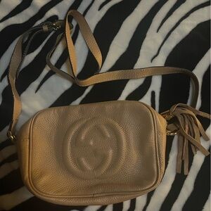 Tan Leather Crossbody Fashion Bag